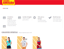 Tablet Screenshot of lojasamigao.com.br